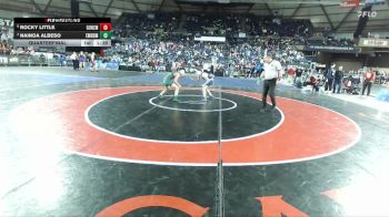 Boys 4A 113 lbs Quarterfinal - Nainoa Albeso, Emerald Ridge vs Rocky Little, Gonzaga Prep