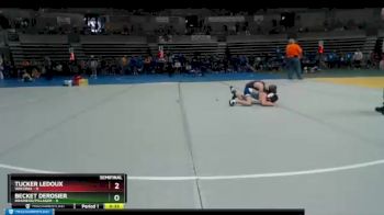 65 lbs Semis & 1st Wrestleback (8 Team) - Becket DeRosier, Brainerd/Pillager vs Tucker Ledoux, Waconia