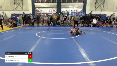 84 lbs Round Of 64 - Joseph Fleming, Mat Assassins vs Mario DeMarco, Lake Catholic WC