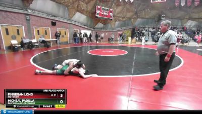 141 lbs 3rd Place Match - Micheal Padilla, East Los Angeles College vs Finnegan Long, Rio Hondo