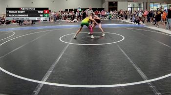 92 lbs Cons. Round 3 - Amelia Scott, Power House Youth Wrestling Club vs Alexis Simmons, Pratt Wrestling Club