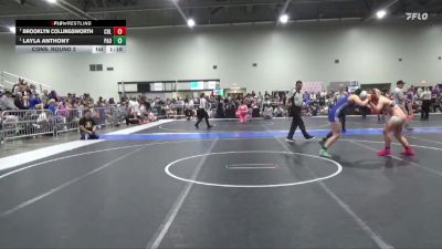 140 lbs Cons. Round 2 - Brooklyn Collingsworth, Columbus vs Layla Anthony, Paola
