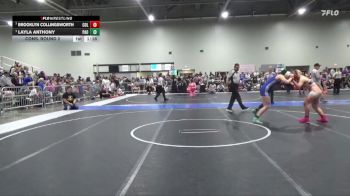 140 lbs Cons. Round 2 - Brooklyn Collingsworth, Columbus vs Layla Anthony, Paola