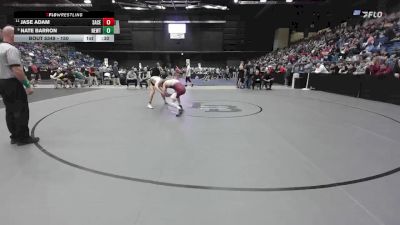 150 lbs Cons. Semi - Nate Barron, Newton vs Jase Adam, Salina-Central