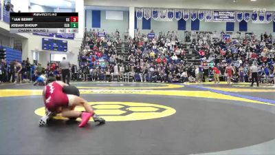 132 lbs Champ. Round 2 - Ian Berry, Columbia City vs Josiah Shoup, Elida