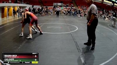 92 lbs Round 1 (8 Team) - Cam Davis, CP Wrestling Academy vs Braden Beck, Empyre WC Maroon