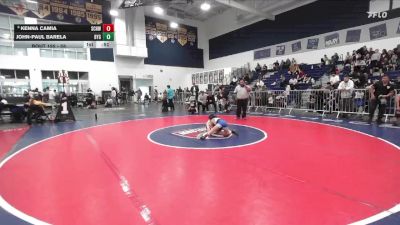 58 lbs Cons. Semi - Kenna Camia, So Cal Hammers Wrestling vs John-Paul Barela, Barstow Young Guns