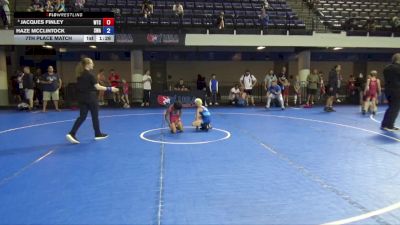 53 lbs 7th Place Match - Jacques Finley, Wichita Training Center vs Haze McClintock, Sebolt Wrestling Academy
