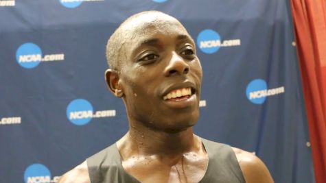 Edward Cheserek after 5K win, said he tried to take it as easy as possible
