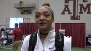 Deajah Stevens after her American record and then DQ