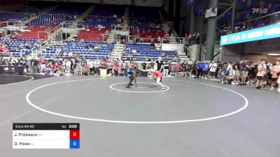 145 lbs Cons 64 #2 - Jack Probasco, Ohio vs Daishun Powe, Alabama