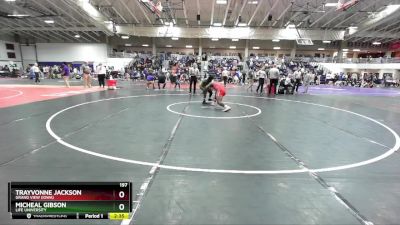 197 lbs Quarterfinal - Micheal Gibson, Life University vs Trayvonne Jackson, Grand View (Iowa)