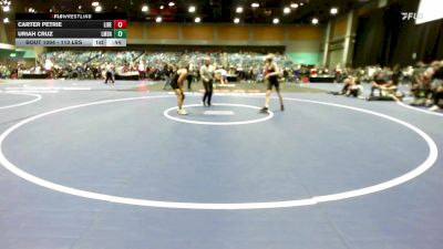 113 lbs Consi Of 32 #2 - Carter Petrie, Liberty vs Uriah Cruz, La Mirada