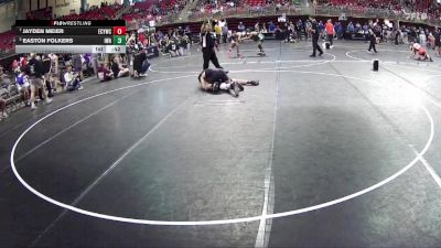 150 lbs Quarterfinal - Jayden Meier, Elm Creek Youth Wrestling Club vs Easton Folkers, IronHawk Wrestling Academy