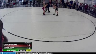 7 lbs Semifinal - Jagger Sand, Fairbury Matmen vs Cooper Dettman, Central City Junior Wrestling