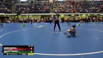 80 lbs Round 1 - Jaxon Randall, Jesup Mat Club vs Bennett Bouska, NEIWC