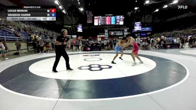 132 lbs Cons. Rd Of 32 - Lucas Benson, MI vs Graeson Harris, PA