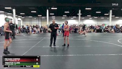 96 lbs Semis (4 Team) - Trenton Clark, Headhunters vs Micaiah Cortez, Daniel Cormier WA