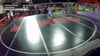 165 lbs Quarters - Grayson Fabrycki, Oregon vs Kline Correa, Hawaii