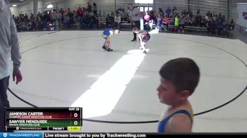 27 lbs 5th Place Match - Jameson Carter, Chadron Junior Wrestling Club vs Sawyer Menousek, Wahoo Wrestling Club