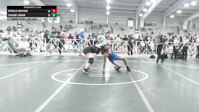 220 lbs Round Of 16 - Steele Brown, GA vs Chase Lewis, DE