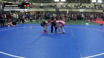 120 lbs Round 2 - Isabelle Mauritz, Pursuit Wrestling Minnesota vs Brooklynn Cataract, Chippewa Elite