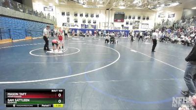 90 lbs Quarterfinal - Sam Sattleen, Newport vs Mason Taft, Mountainside