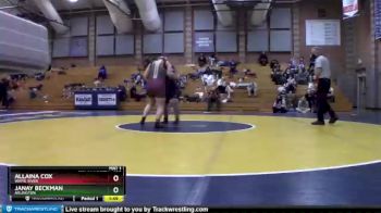 235 lbs Semifinal - Janay Beckman, Arlington vs Allaina Cox, White River