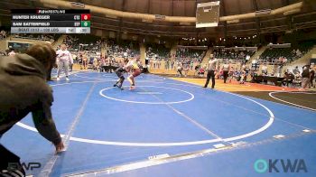 100 lbs Quarterfinal - Hunter Krueger, Cleveland Takedown vs Sam Satterfield, Tulsa Blue T Panthers