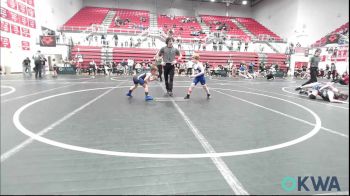 66 lbs Consolation - Finnley Merrell, Little Axe Takedown Club vs Axel Gregory, Tulsa Blue T Panthers
