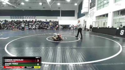 132 lbs Cons. Round 2 - Xavier Perez, Bonita vs Carson Gonzalez, Murrieta Valley