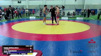 71kg Cons. Semi - Takis Sembalerus, Jr Huskies vs Ilija Todorovic, Windsor WC