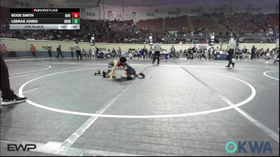 73 lbs 5th Place - Bode Smith, Hinton Takedown Club vs Lebrae Jones, Hurricane Wrestling Academy