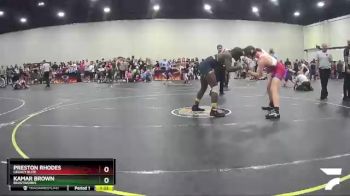 167 lbs Quarterfinal - Preston Rhodes, Legacy Elite vs Kamar Brown, Beastworks