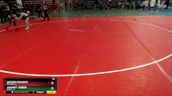 85 lbs Semis (4 Team) - Johnny Heber, HLWW vs Jayden Rogers, Staples