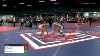 126 lbs Consolation - Daniel Zepeda, CA vs Fernando Barreto, CA