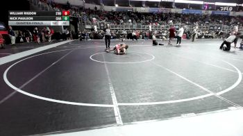 85 lbs Quarterfinal - William Rigdon, Stronghold WC vs Nick Paulson, Cavalier WC