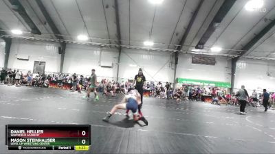 80/15u 80 Quarterfinal - Daniel Hellier, Whitefield Academy vs Mason Steinhauser, Level Up Wrestling Center