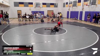 126 lbs Cons. Round 3 - Joey Coops, Mat Monsters Wrestling Club vs Jonathan Warren, Dominate Club Wrestling