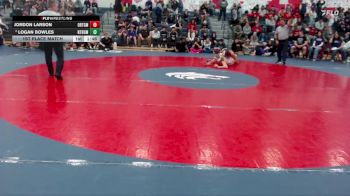 165 lbs 1st Place Match - Jordon Larson, Orting vs Logan Bowles, North Thurston