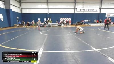 85 lbs Cons. Semi - Jake Jones, All In Wrestling Academy vs Colter Goicoechea, Grizzly Wrestling Club