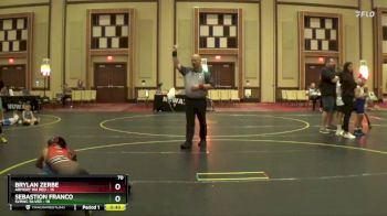 70 lbs Semis & 1st Wrestleback (8 Team) - Sebastion Franco, SVRWC Silver vs Brylan Zerbe, Armory WA Red