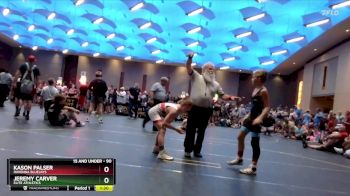 90 lbs Round 1 - Kason Palser, Ravenna Bluejays vs Jeremy Carver, Elite Athletics