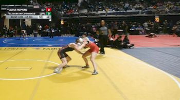 6A 125 lbs Cons. Round 3 - Elizabeth Cummings, Coppell vs Alina Hopkins, Katy