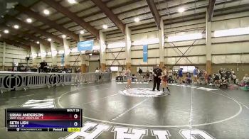 106 lbs Semis & Wb (16 Team) - Uriah Anderson, West Coast Wrestling vs Seth Lish, Idaho 2