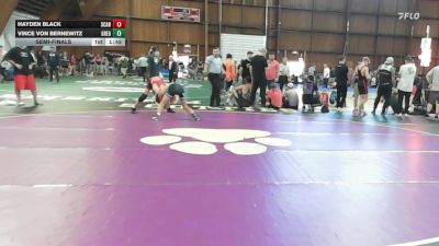 113 lbs Semifinal - Hayden Black, Scanlan vs Vince Von Bernewitz, Great Bridge
