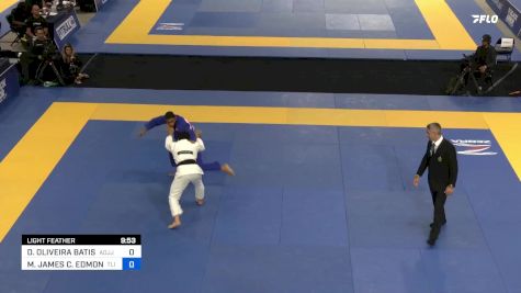 DIEGO OLIVEIRA BATISTA vs MALACHI JAMES C. EDMOND 2024 Pan Jiu Jitsu IBJJF Championship