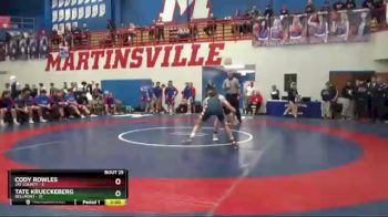 113 lbs Placement (16 Team) - Tate Krueckeberg, Bellmont vs Cody Rowles, Jay County