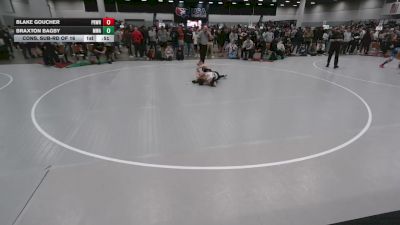 100 lbs Cons. Sub-rd Of 16 - Braxton Bagby, Moen Wrestling Academy vs Blake Goucher, Prodigy Wrestling