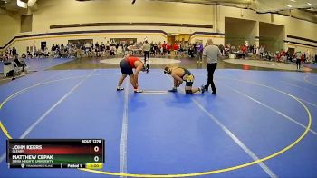 285 lbs Cons. Round 3 - Matthew Cepak, Siena Heights University vs John Keers, Cleary